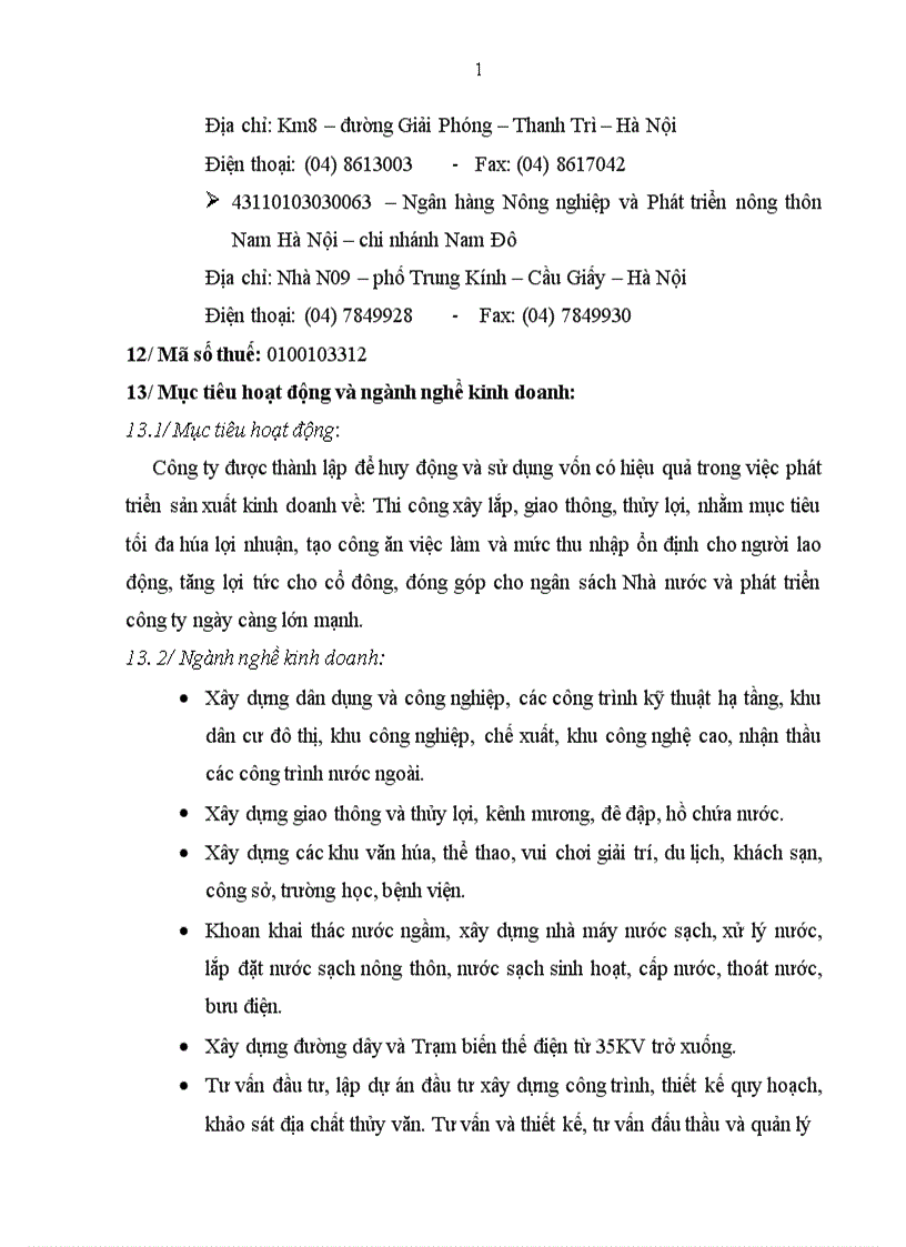 image for page Báo cáo thực tập tại công ty cổ phần đầu tư xây dựng và phát triển nông thôn 658