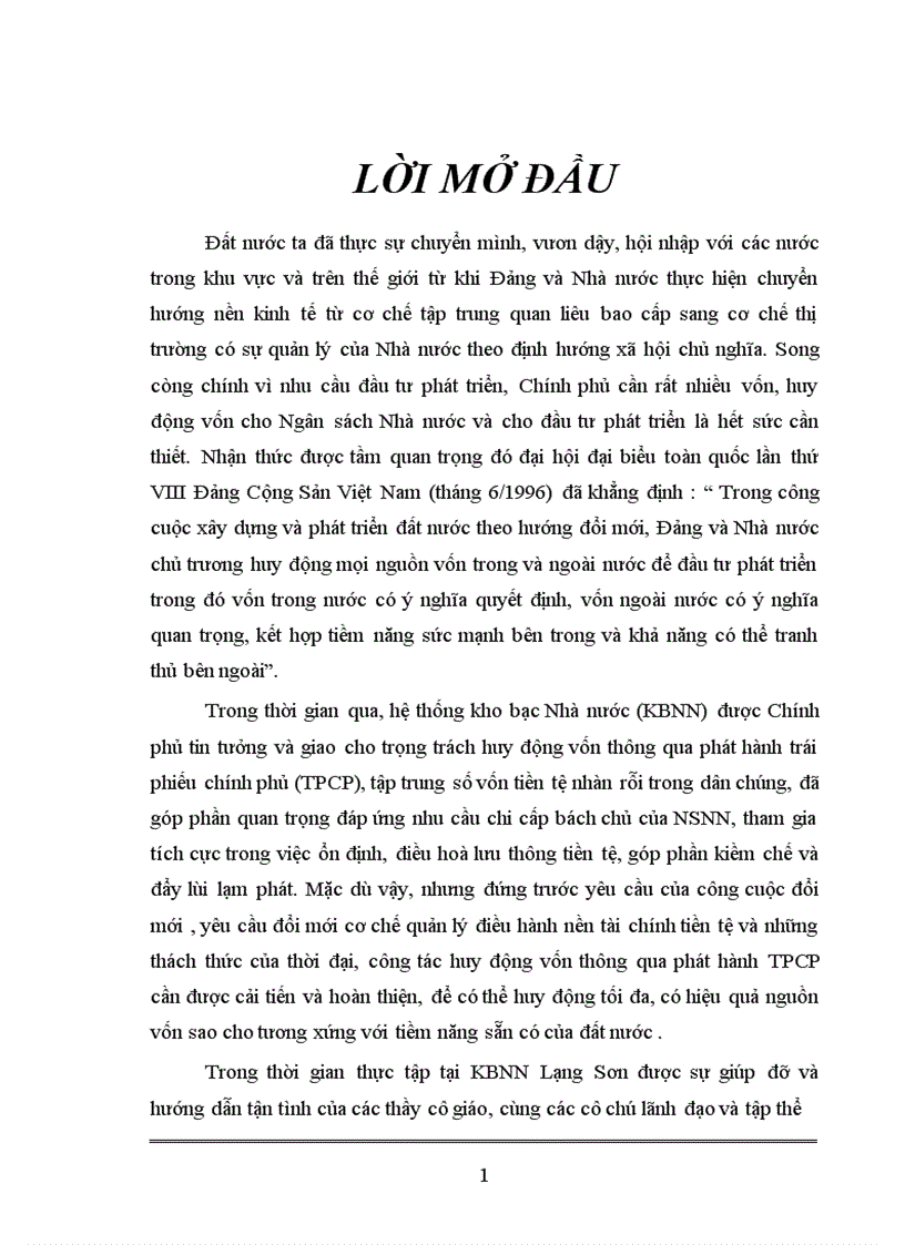 image for page Một số giải pháp nhằm hoàn thiện công tác huy động vốn thông qua phát hành trái phiếu Chính phủ tại KBNN Lạng Sơn