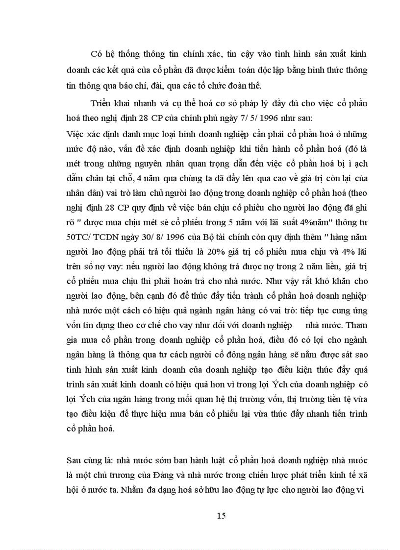 image for page Giải pháp vấn đề cổ phần hoá các doanh nghiệp Nhà nước ở Việt Nam Nội dung I