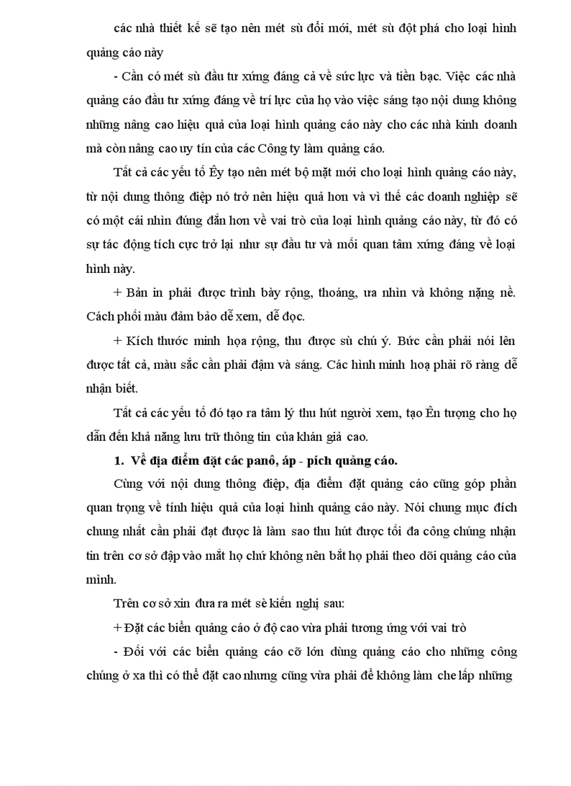 image for page Vấn đề về việc thực hiện thông điệp quảng cáo bằng Panô áp pích