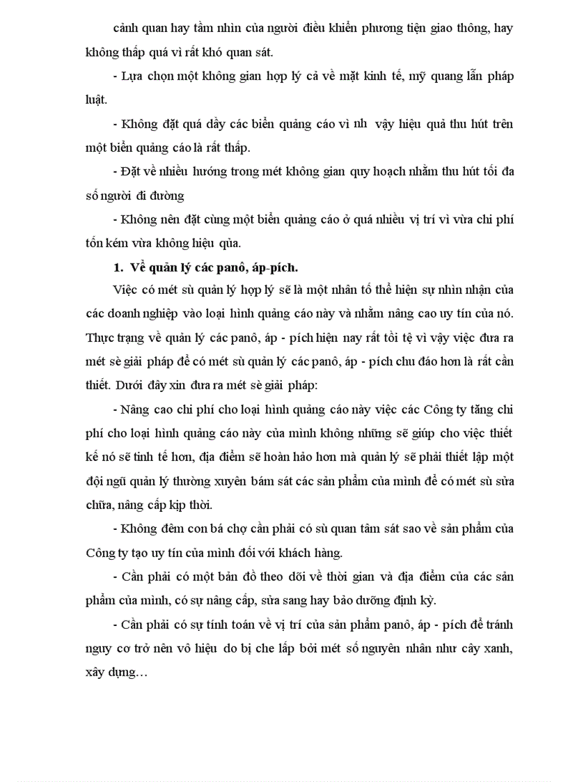 image for page Vấn đề về việc thực hiện thông điệp quảng cáo bằng Panô áp pích