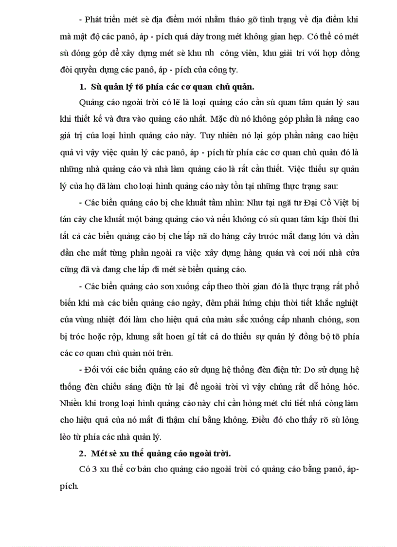 image for page Vấn đề về việc thực hiện thông điệp quảng cáo bằng Panô áp pích