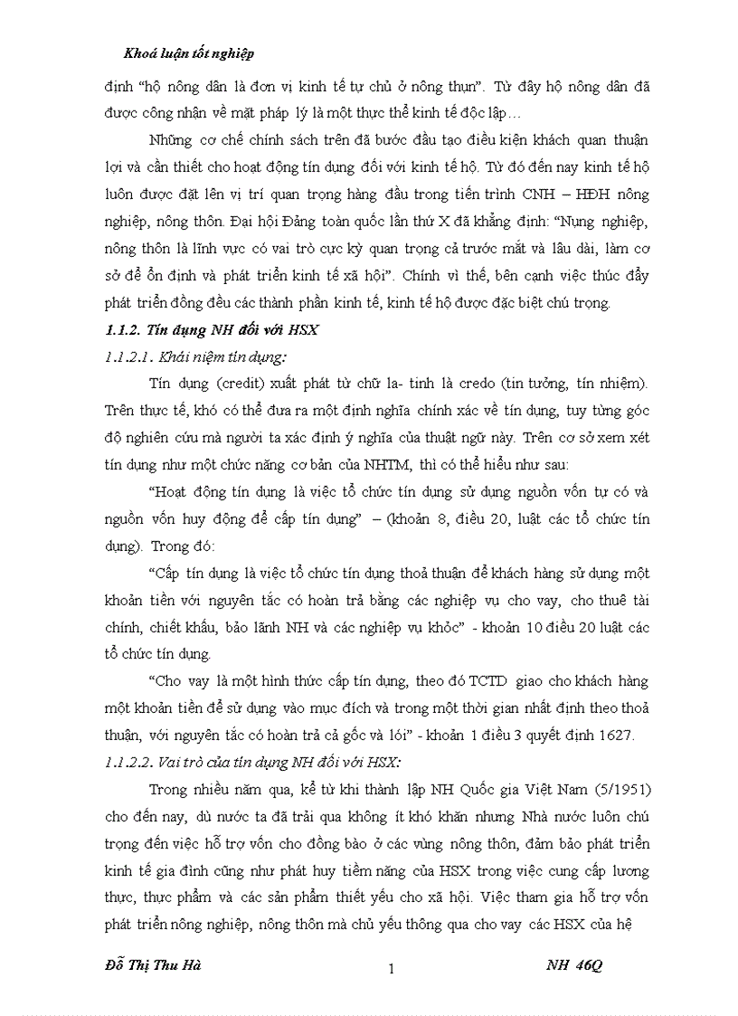 image for page Nâng cao chất lượng tín dụng đối với HSX tại chi nhánh NHNo PTNT huyện Thiệu Hoá tỉnh Thanh Hoá 1