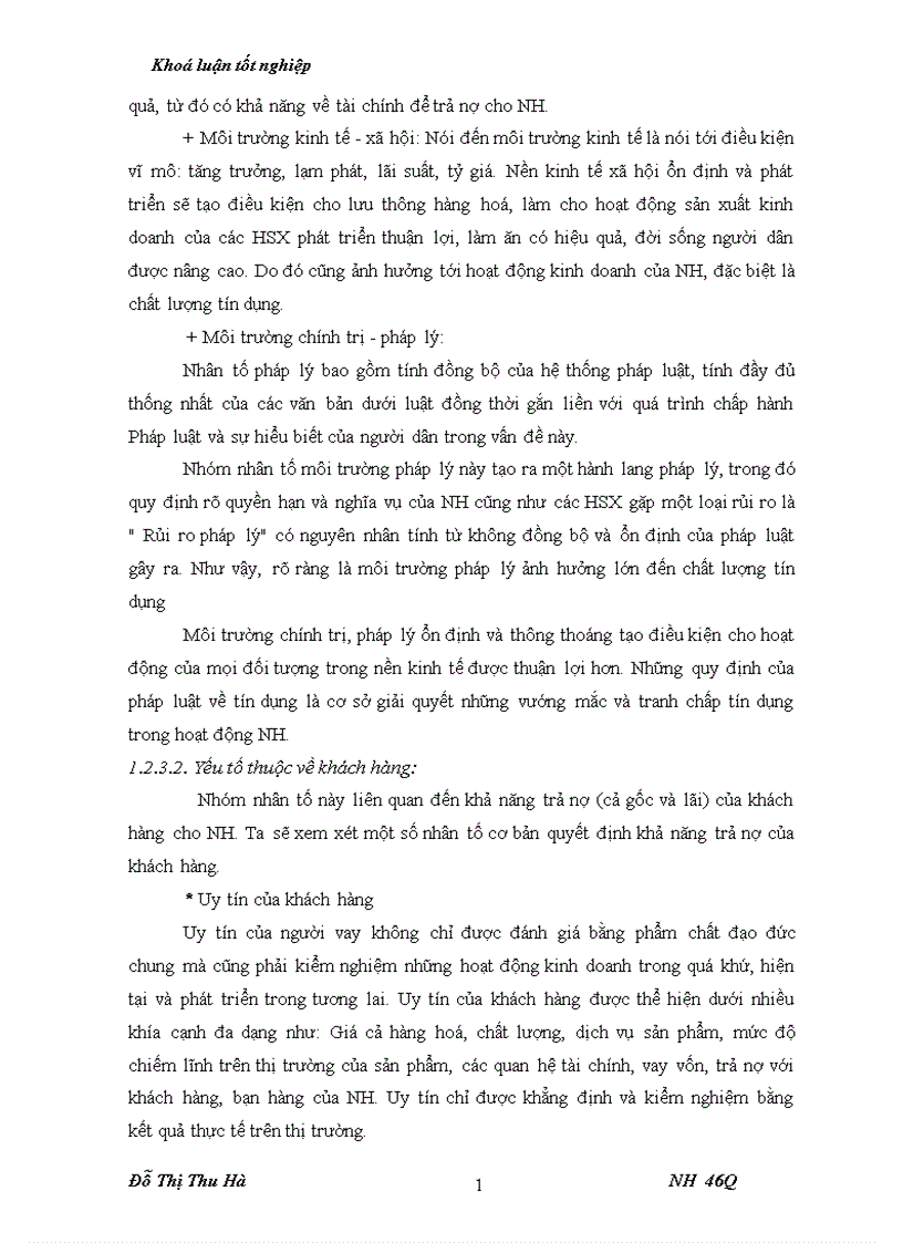 image for page Nâng cao chất lượng tín dụng đối với HSX tại chi nhánh NHNo PTNT huyện Thiệu Hoá tỉnh Thanh Hoá 1