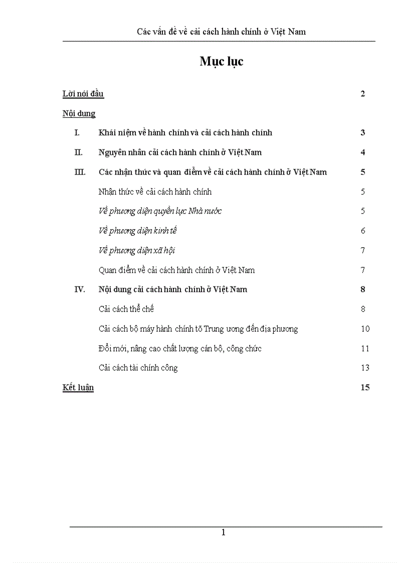 image for page Các vấn đề về cải cách hành chính ở Việt Nam