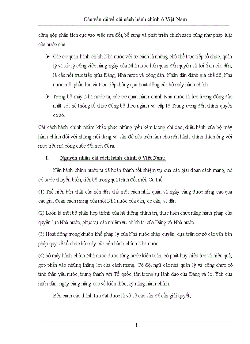 image for page Các vấn đề về cải cách hành chính ở Việt Nam