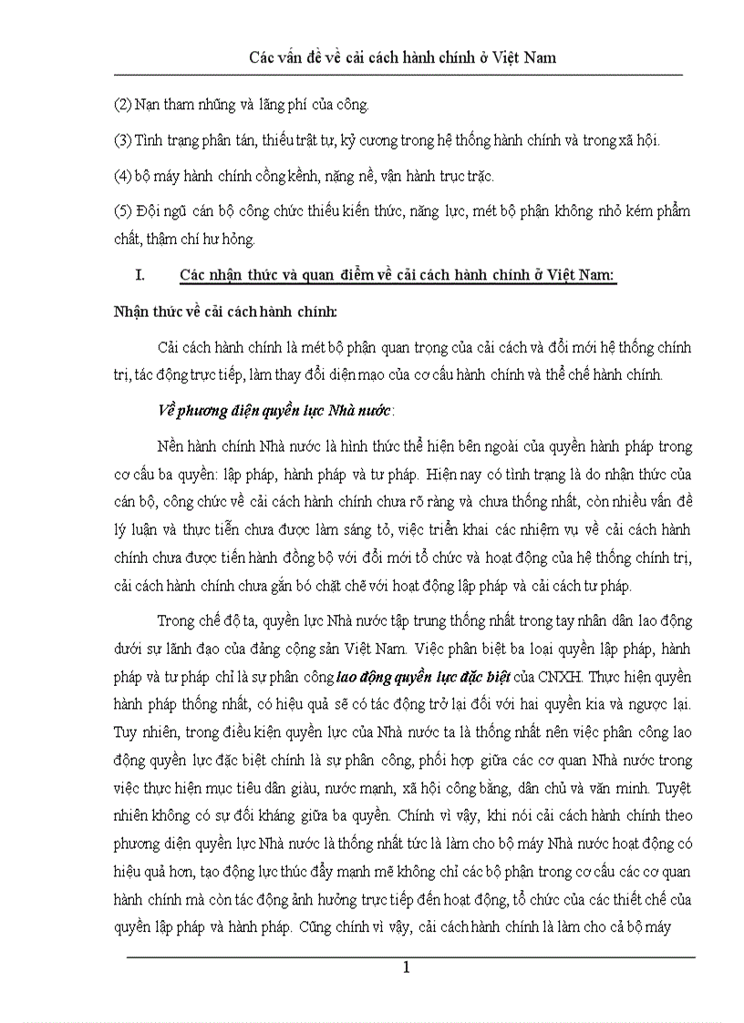 image for page Các vấn đề về cải cách hành chính ở Việt Nam