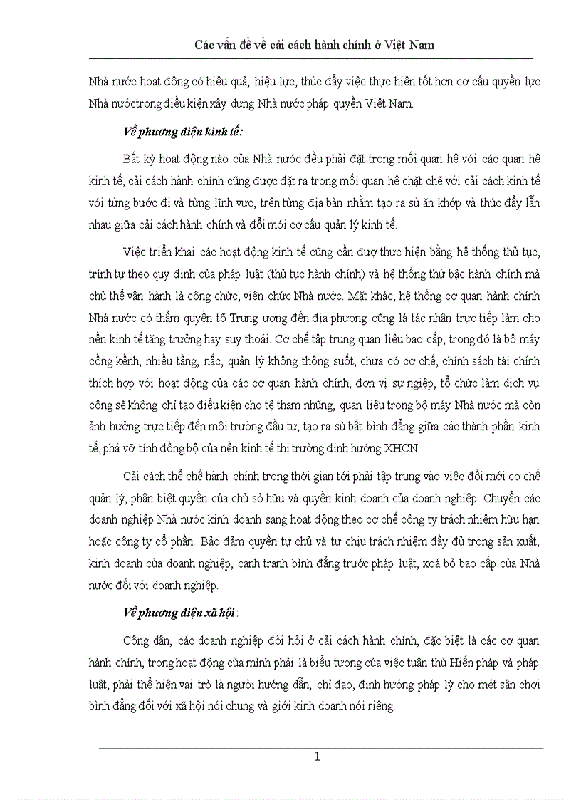 image for page Các vấn đề về cải cách hành chính ở Việt Nam