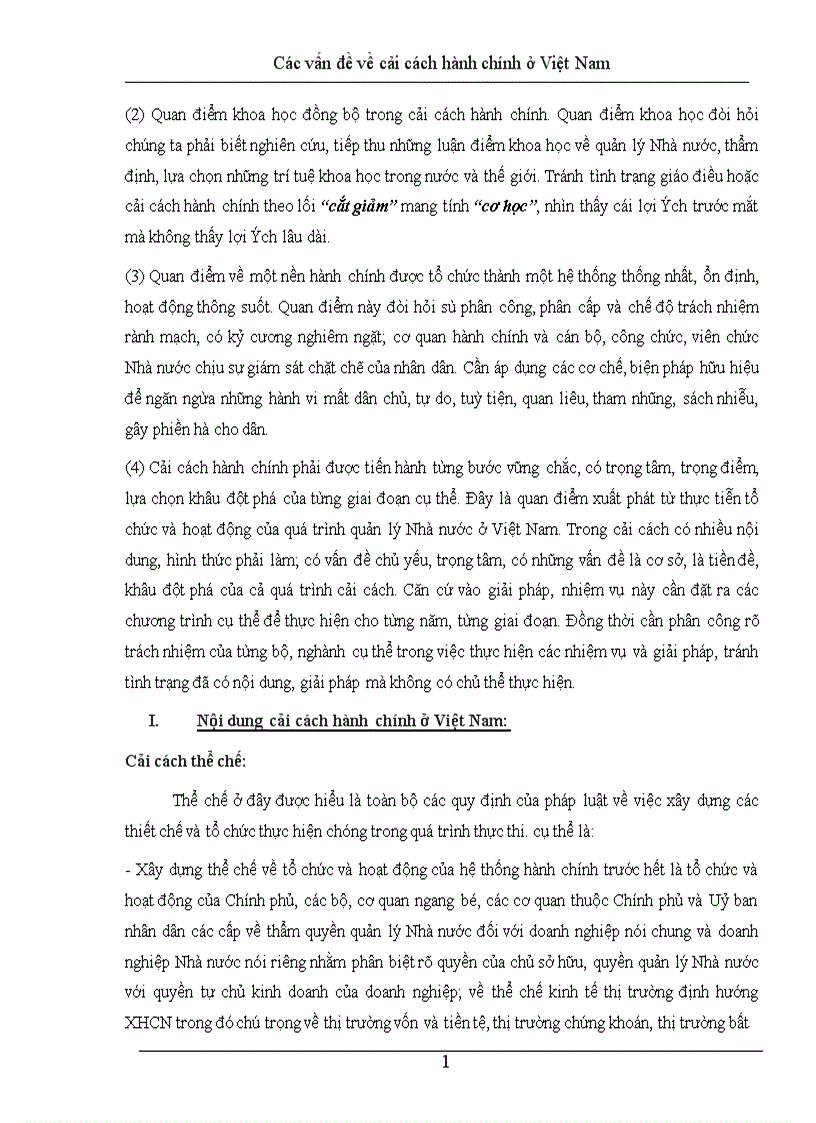 image for page Các vấn đề về cải cách hành chính ở Việt Nam