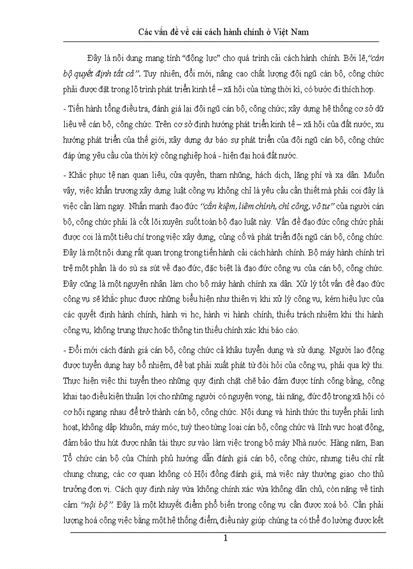 image for page Các vấn đề về cải cách hành chính ở Việt Nam