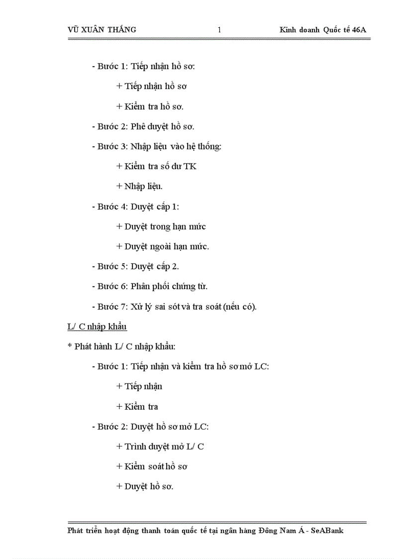 image for page Phát triển hoạt động thanh toán quốc tế tại ngân hàng Đông Nam Á SeABank