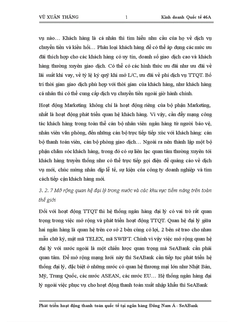 image for page Phát triển hoạt động thanh toán quốc tế tại ngân hàng Đông Nam Á SeABank
