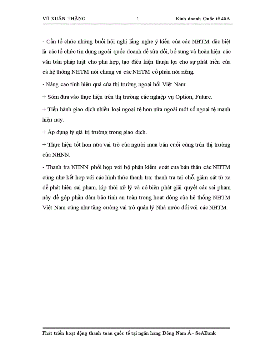 image for page Phát triển hoạt động thanh toán quốc tế tại ngân hàng Đông Nam Á SeABank