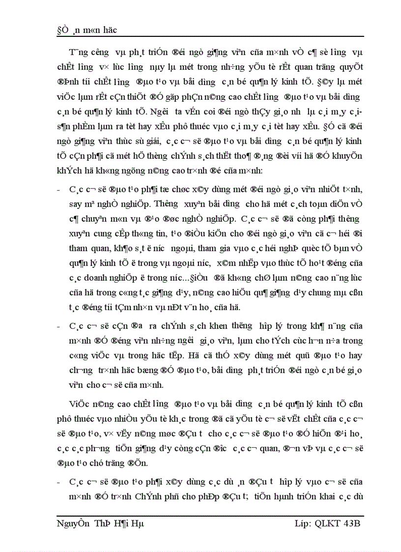 image for page Thực trạng công tác đào tạo và bồi dưỡng cán bộ quản lý kinh tế ở nước ta hiện nay