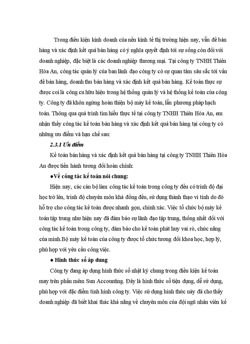 image for page Tổ chức công tác kế toán doanh thu bán hàng và xác định kết quả bán hàng tại công ty trách nhiệm hữu hạn Thiên Hòa An 1