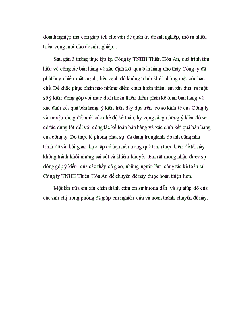 image for page Tổ chức công tác kế toán doanh thu bán hàng và xác định kết quả bán hàng tại công ty trách nhiệm hữu hạn Thiên Hòa An 1