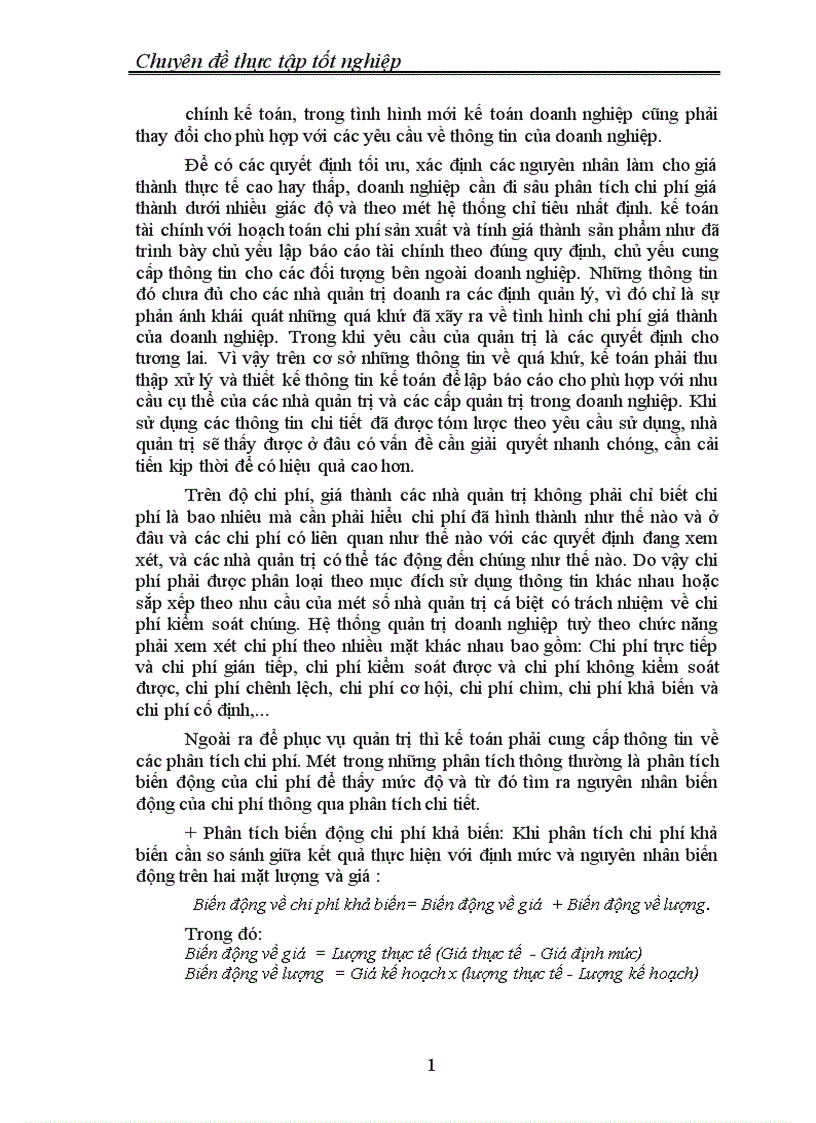 image for page Thực trạng tổ chức công tác hạch toán chi phí sản xuất và tính giá thành sản phẩm xây lắp tại Công ty xây dựng 1