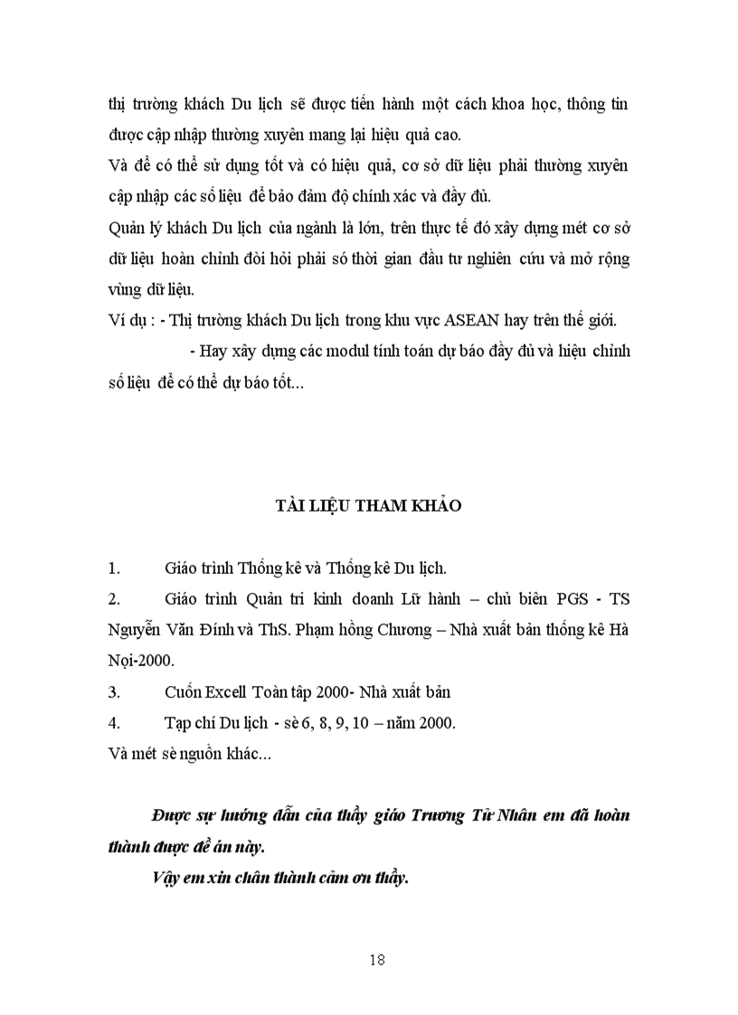 image for page Sử dụng máy tính trong việc quản lý dữ liệu về thị trường khách Du lịch ở Việt Nam 1