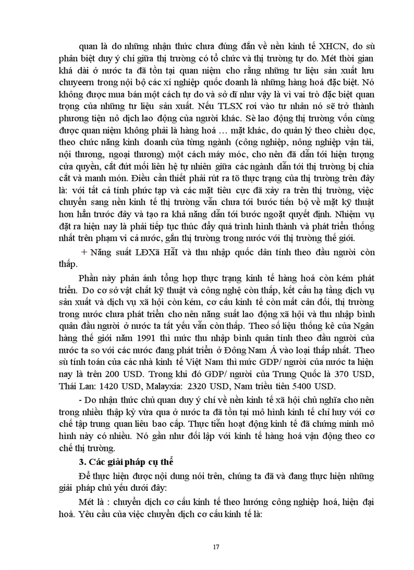 image for page Tính tất yếu khách quan phải phát triển kinh tế hàng hoá nhiều thành phần ở nước ta 1