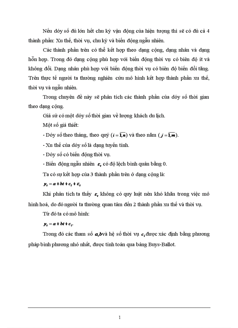 image for page Vận dụng một số phương pháp thống kê phân tích lượng khách quốc tế đến Việt Nam giai đoạn 1995 2005