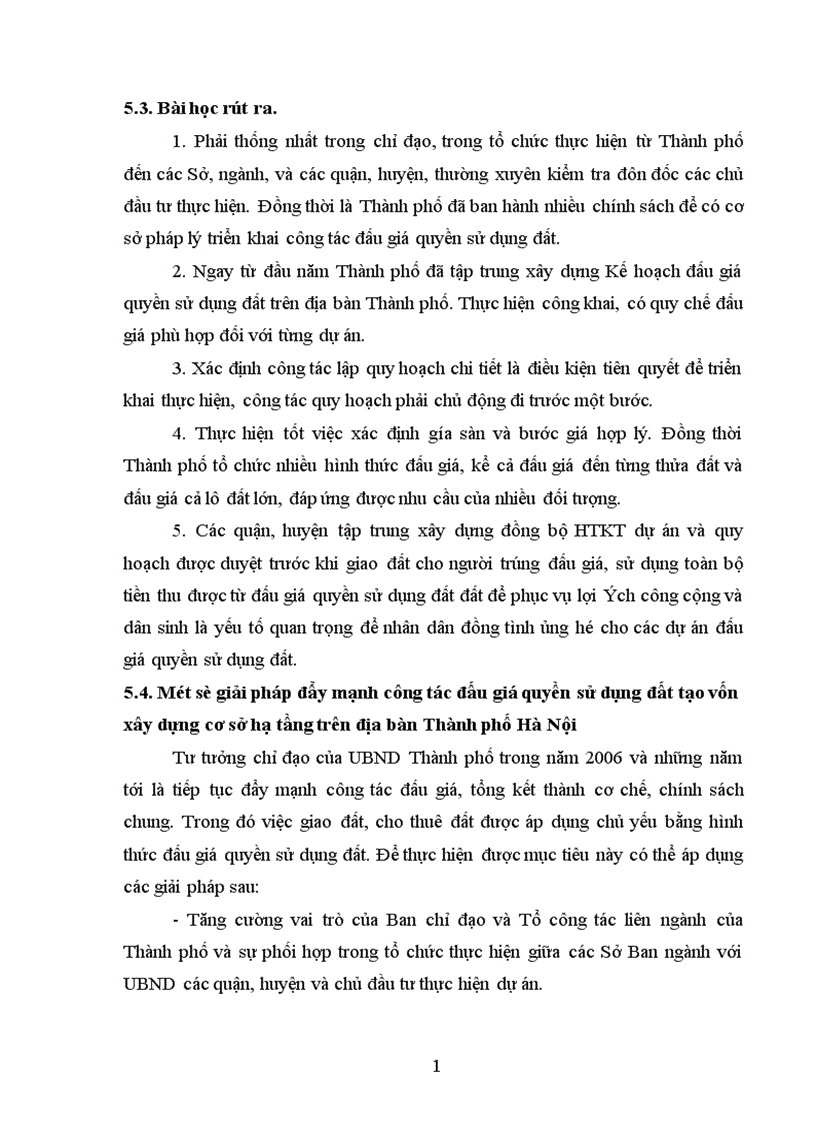 image for page Tìm hiểu công tác đấu giá quyền sử dụng đất tại Thành phố Hà nội từ năm 2003 đến 2005