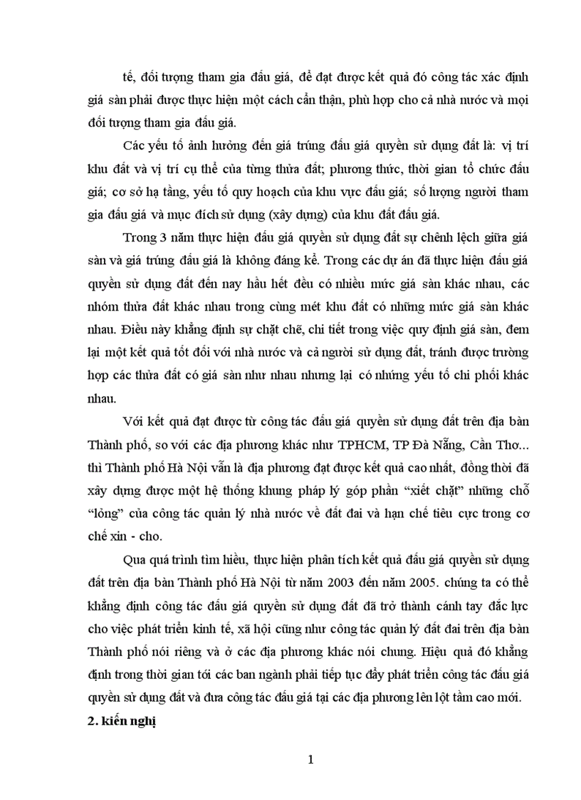 image for page Tìm hiểu công tác đấu giá quyền sử dụng đất tại Thành phố Hà nội từ năm 2003 đến 2005
