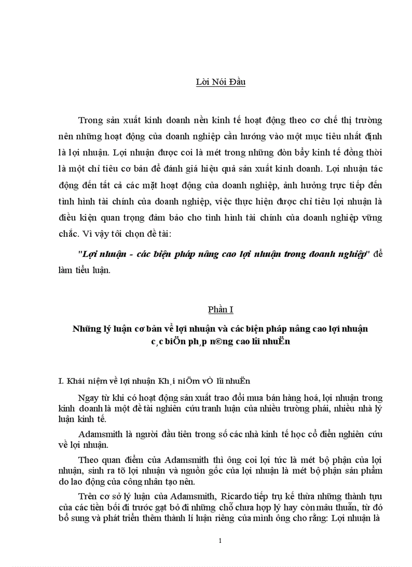 Lợi nhuận các biện pháp nâng cao lợi nhuận trong doanh nghiệp 1