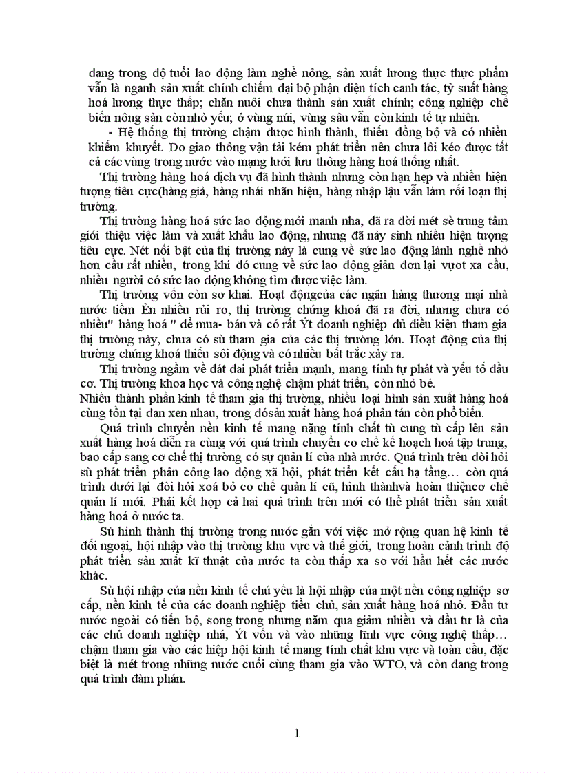 image for page Cơ sở tồn tại của kinh tế thị trường và giải pháp phát triển kinh tế thị trường định hướng Xã hội chủ nghĩa ở nước ta 1