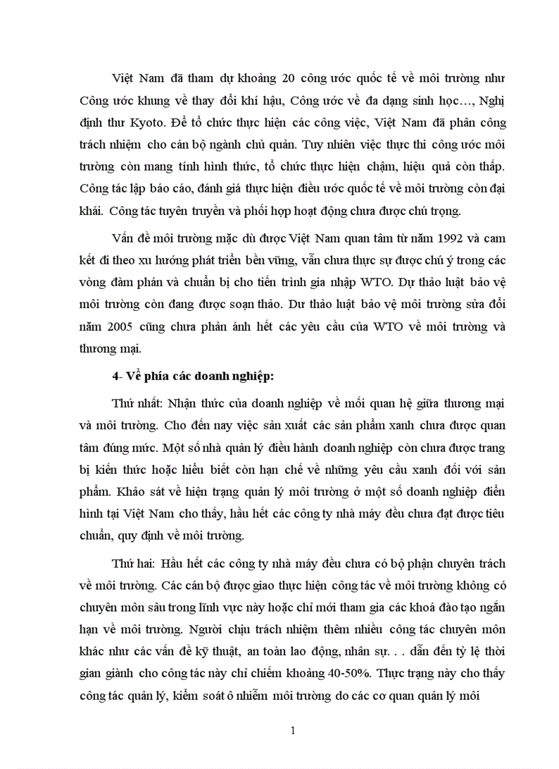 image for page Các vấn đề môi trường trong quá trình gia nhập tổ chức WTO và biện pháp xử lý 1