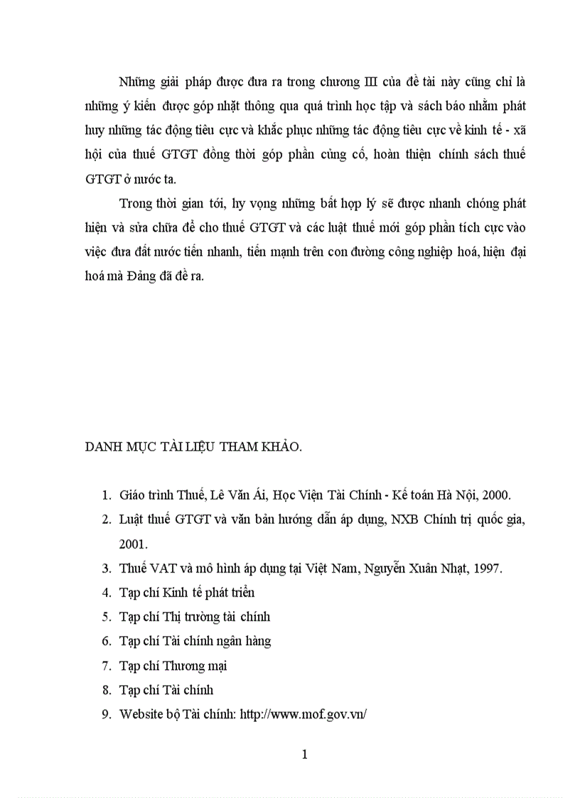 image for page Thực tiễn áp dụng luật thuế GTGT ở Việt Nam và một số kiến nghị nhằm hoàn thiện luật thuế GTGT ở nước ta
