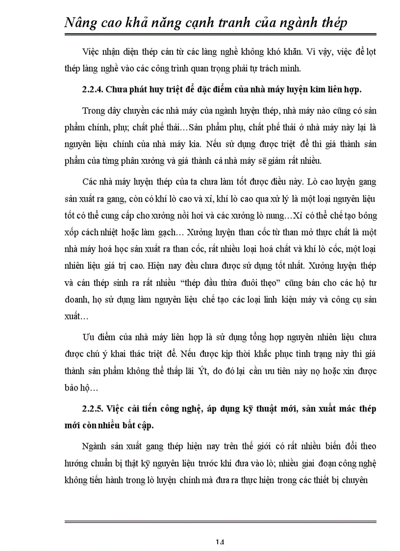 image for page Nâng cao khả năng cạnh tranh của ngành thép nước ta trong qúa trình hội nhập khu vực và quốc tế 1