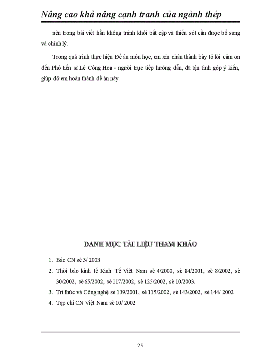 image for page Nâng cao khả năng cạnh tranh của ngành thép nước ta trong qúa trình hội nhập khu vực và quốc tế 1