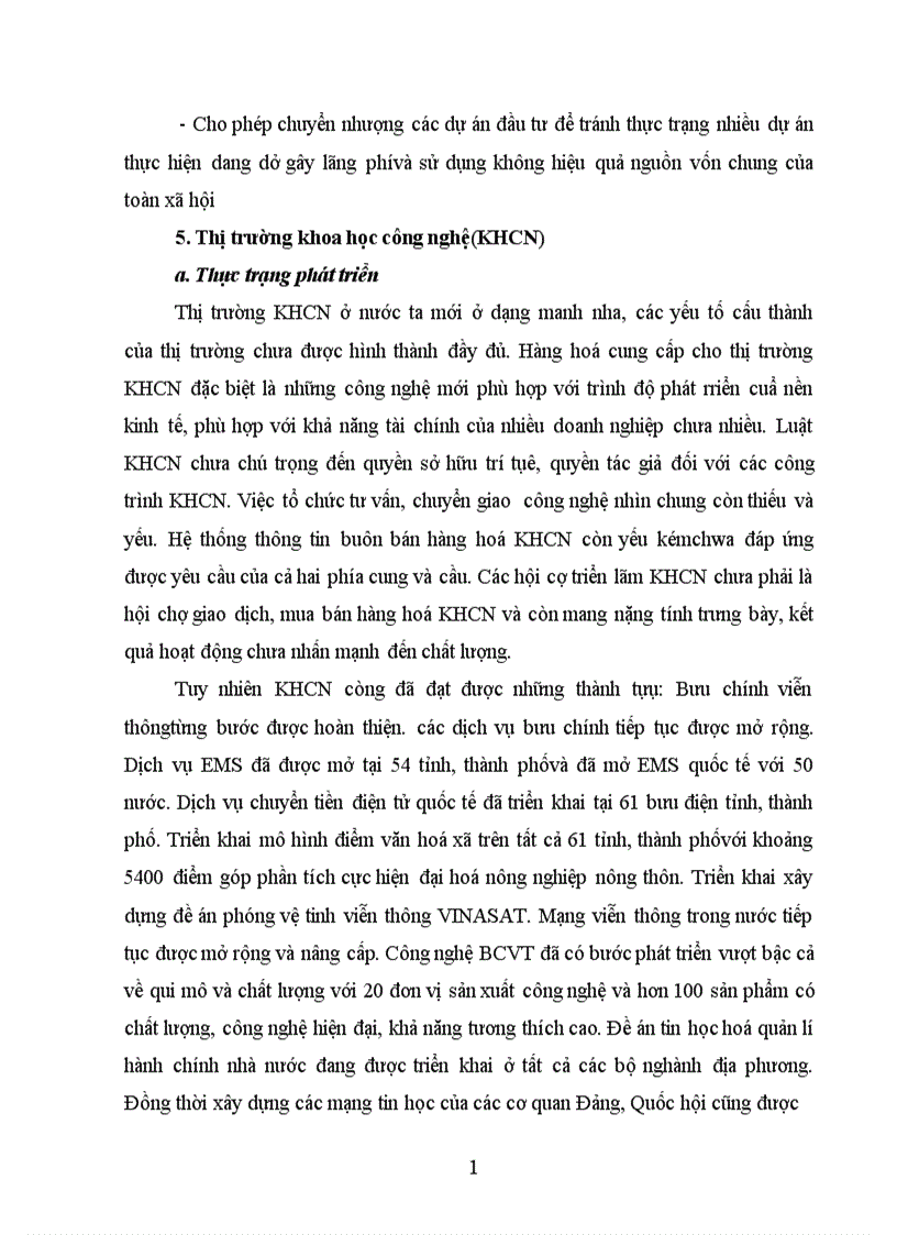 image for page Thực trạng phát triển phương hướng và giải pháp phát triển các loại thị trường 1