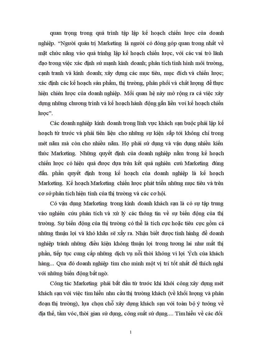 image for page Hoạt động marketing trong chiến lược kinh doanh khách sạn 1