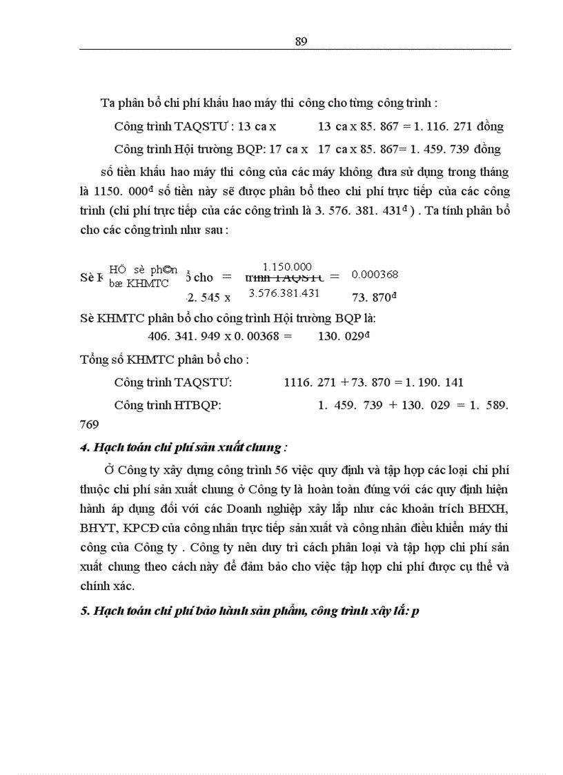 image for page Hoàn thiện hạch toán chi phí sản xuất và tính giá thành sản phẩm xây lắp tại công ty xây dựng công trình 56 thuộc tổng công ty Thành An Binh đoàn 11 Bộ Quốc Phòng 1