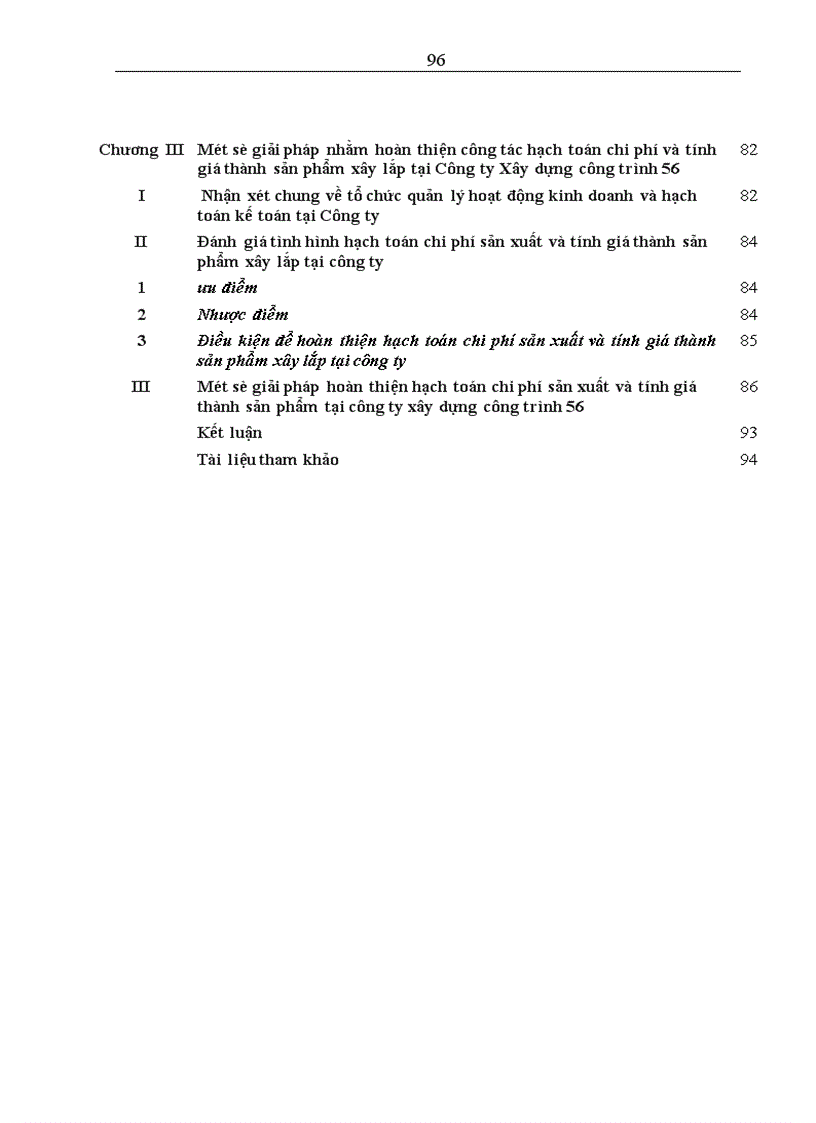 image for page Hoàn thiện hạch toán chi phí sản xuất và tính giá thành sản phẩm xây lắp tại công ty xây dựng công trình 56 thuộc tổng công ty Thành An Binh đoàn 11 Bộ Quốc Phòng 1