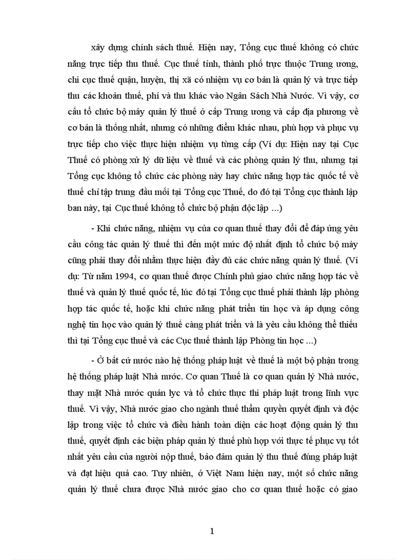 image for page Kiện toàn tổ chức bộ máy quản lý thuế đáp ứng yêu cầu cải cách và hiện đại hoá ngành thuế