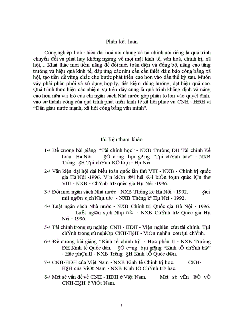 image for page Chi NSNN và vai trò của chi NSNN đối với sự nghiệp CNH HĐH đất nước