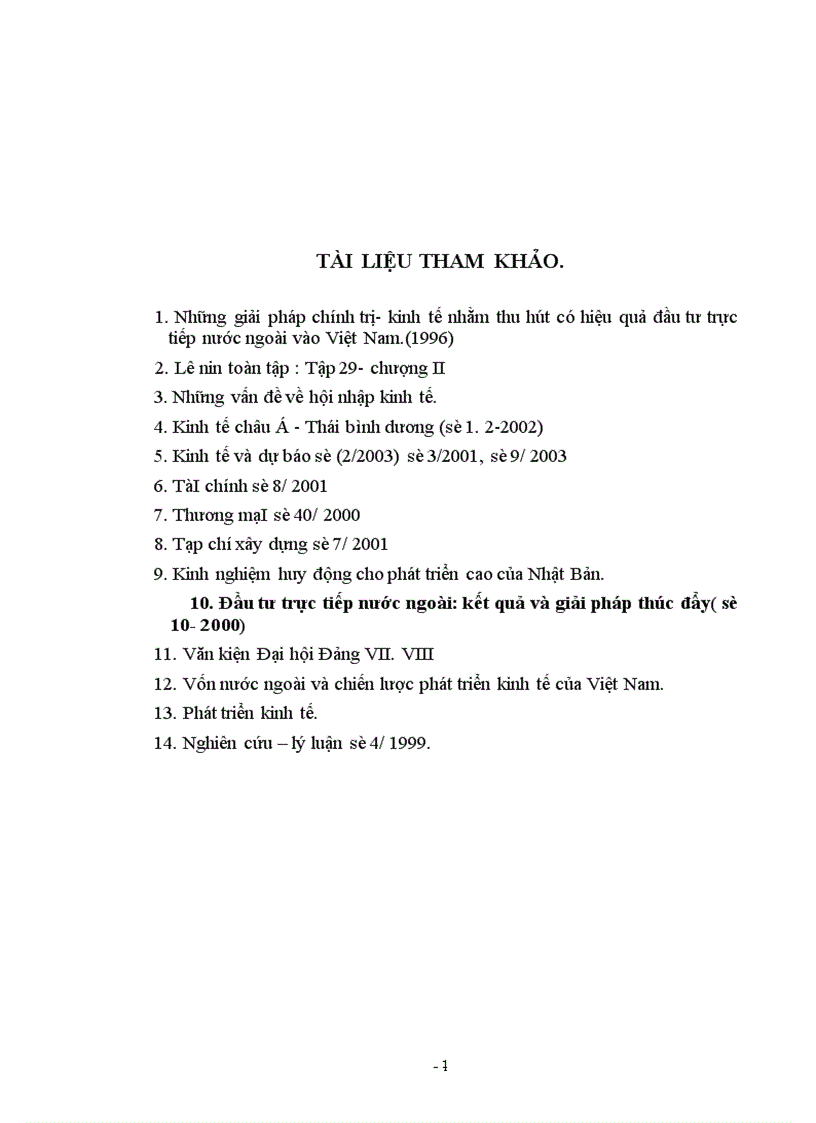 image for page Thực trạng và giải pháp để huy động và sử dụng có hiệu quả nguồn vốn đầu tư của nước ngoài 1