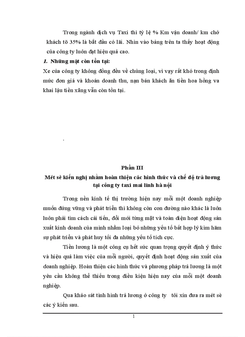 image for page Hoàn thiện hình thức trả lương tại công ty taxi Mai Linh Hà Nội