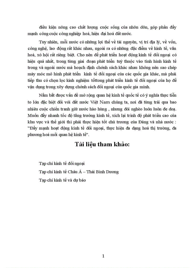 image for page Những giải pháp nhằm nâng cao hiệu quả kinh tế đối ngoại của nước ta hiện nay 1