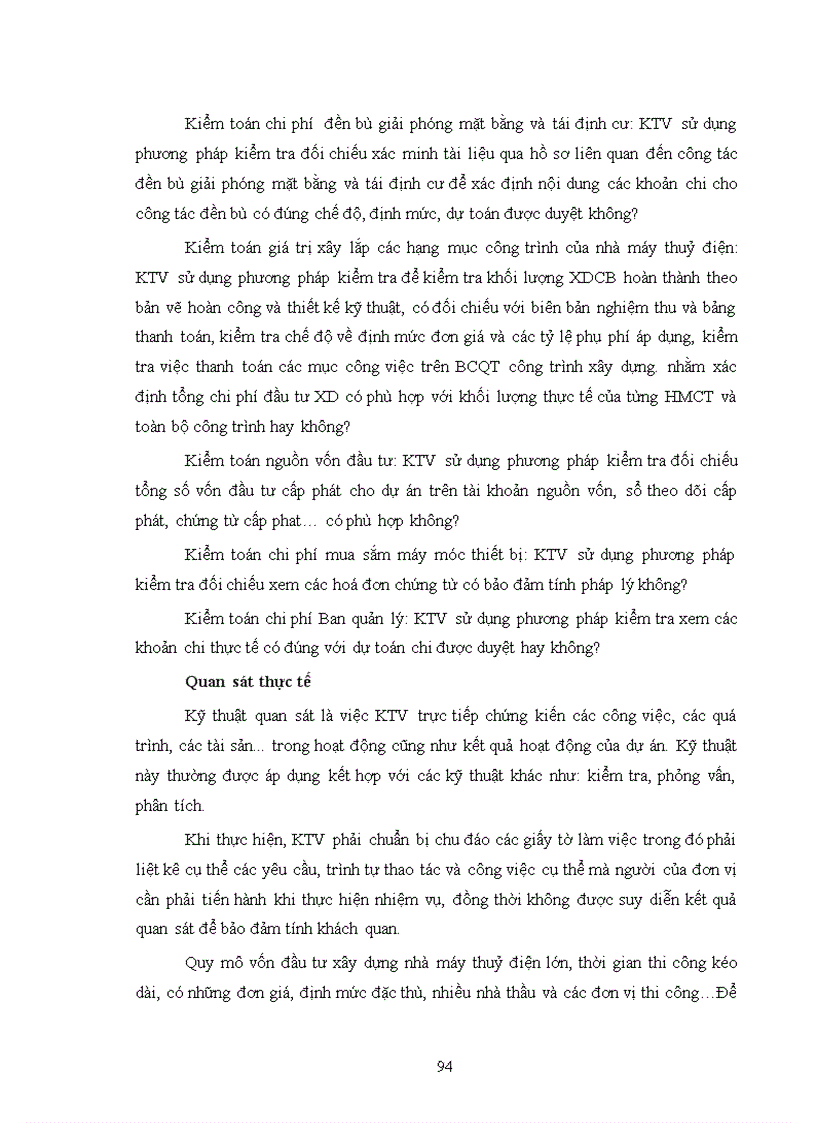 image for page Vận dụng kiểm toán hoạt động vào kiểm toán đầu tư xây dựng cơ bản nhà máy thuỷ điện do kiểm toán nhà nước thực hiện 1