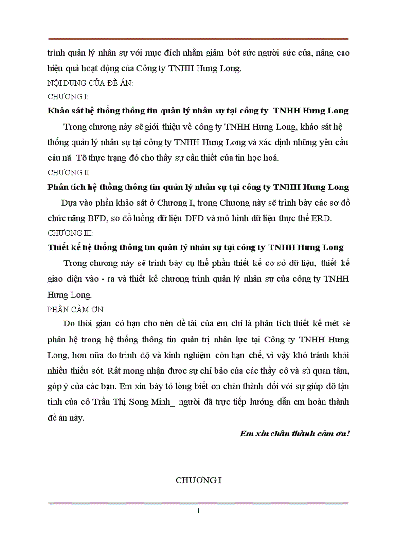 image for page Phân tích và thiết kế thống thông tin quản lý nhân sự tại công ty TNHH Hưng Long 1