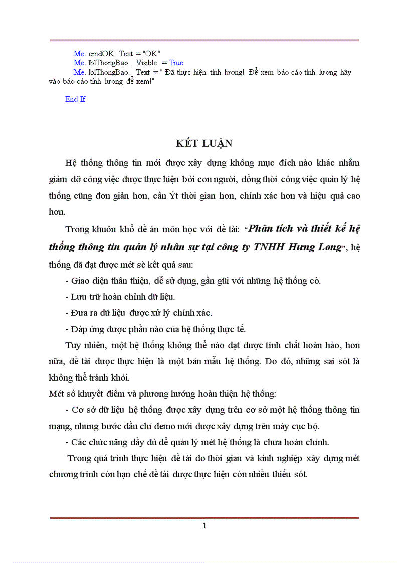 image for page Phân tích và thiết kế thống thông tin quản lý nhân sự tại công ty TNHH Hưng Long 1