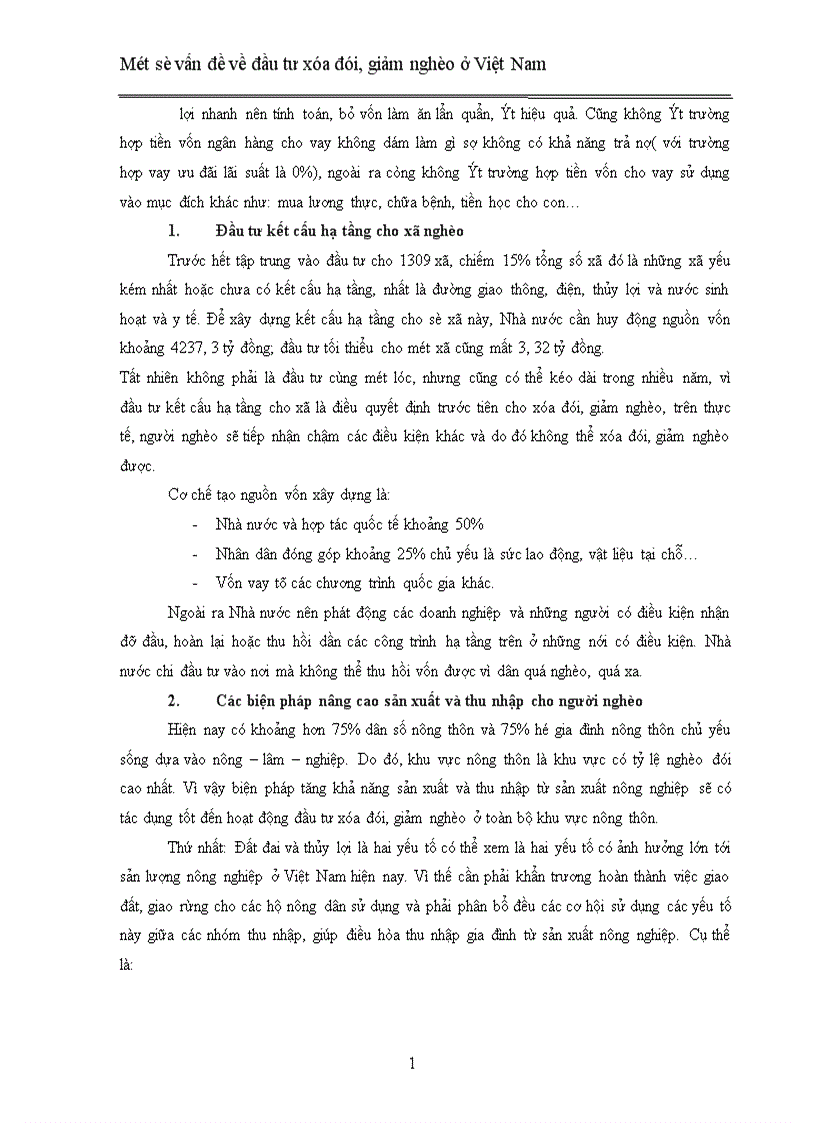 image for page Một số vấn đề về đầu tư xóa đói giảm nghèo ở Việt Nam 1