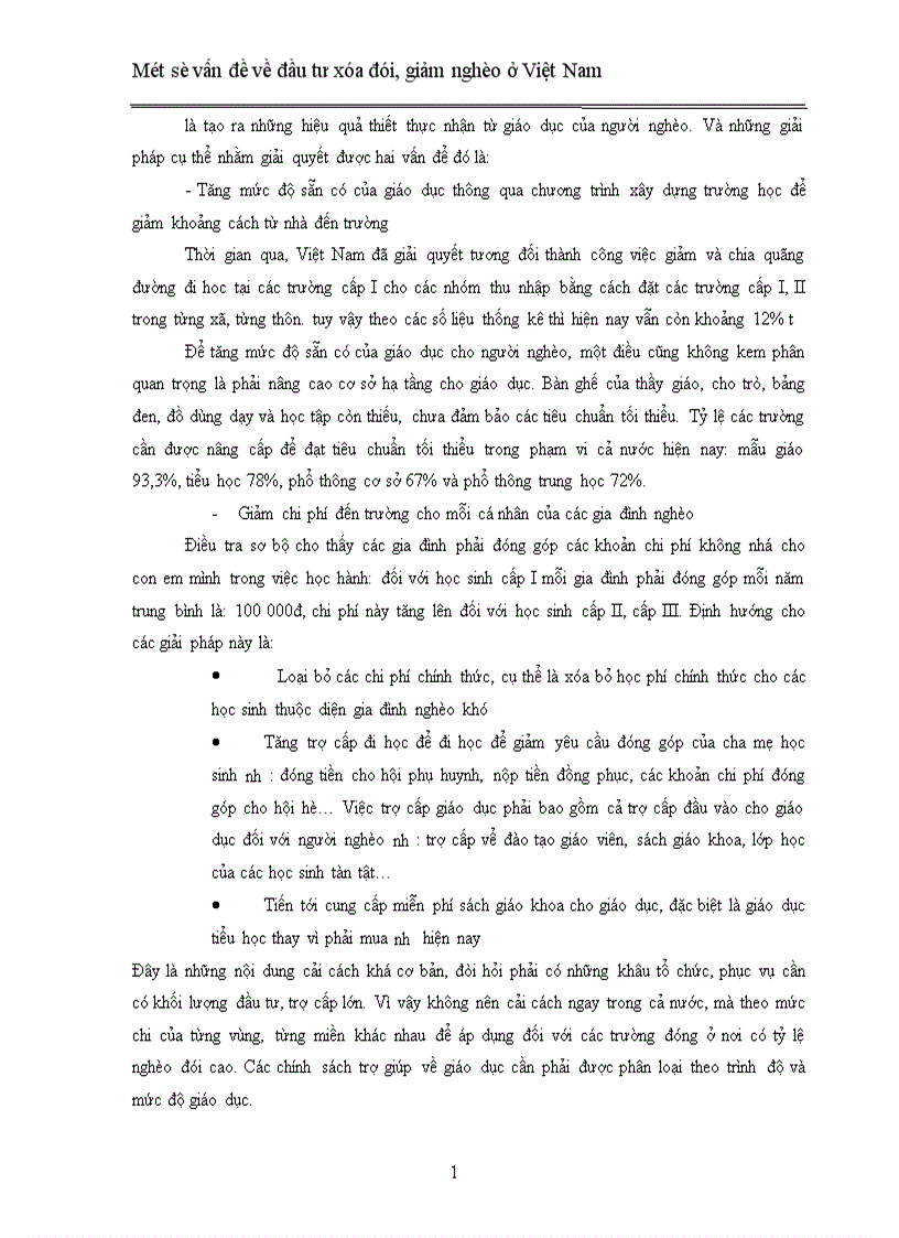 image for page Một số vấn đề về đầu tư xóa đói giảm nghèo ở Việt Nam 1