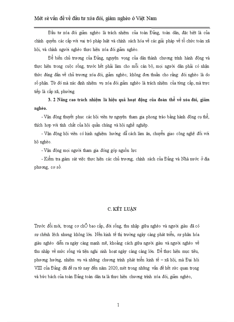 image for page Một số vấn đề về đầu tư xóa đói giảm nghèo ở Việt Nam 1