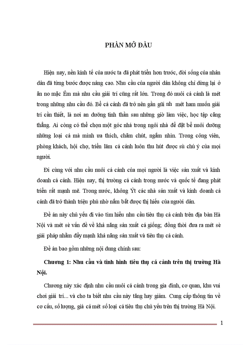 image for page Một số vấn đề cơ bản trong sản xuất và tiêu thụ cá cảnh trên địa bàn Hà Nội