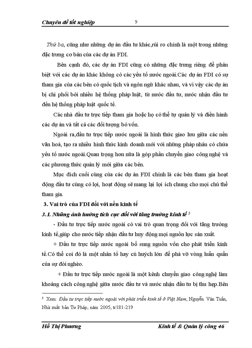 image for page Một số giải pháp quản lý Nhà Nước nhằm hạn chế những rủi ro trong hoạt động của các dự án đầu tư trực tiếp nước ngoài FDI vào Việt Nam trong thời kỳ hôi nhập kinh tế quốc tế