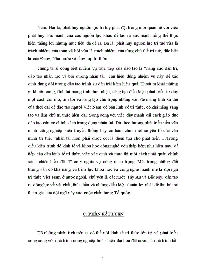 image for page Vai trò của đội ngũ trí tuệ cao trong sự nghiệp công nghiệp hoá hiện đại hoá đất nước